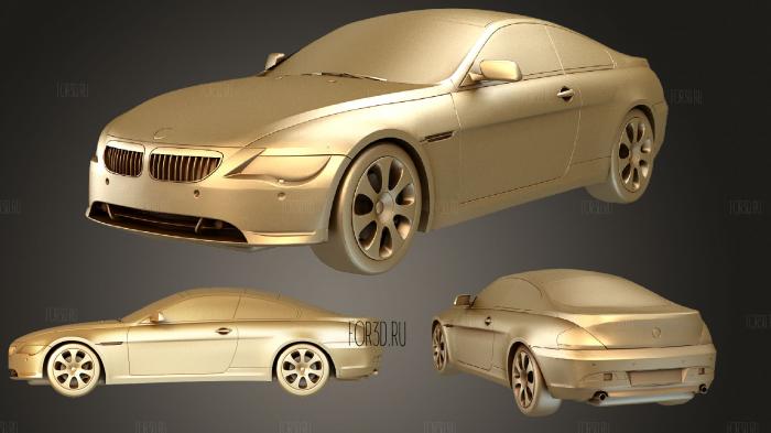 BMW 6 NEW stl model for CNC